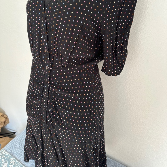 FREE PEOPLE PIPPA POLKA DOT MINI DRESS. NWT. MEDIUM - Picture 8 of 10